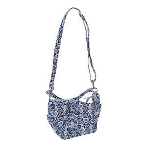 VERA BRADLEY QUILTED GO AHEAD CONVERTIBLE CROSSBODY FLORAL LISBON MEDALLION NWOT